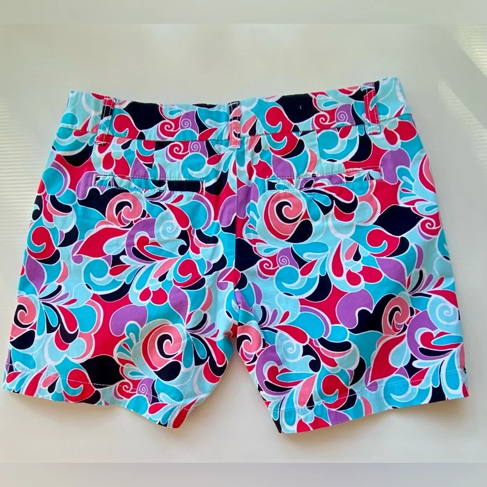 Crown & Ivy, Cotton Blend Chino Shorts, Multicolor Chino Shorts Sz: 2 - Picture 2 of 6